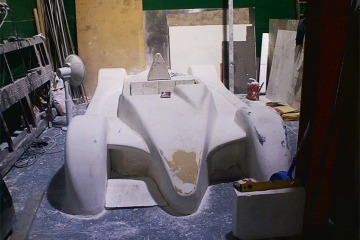 2005 la maquette per realizzare la carrozzeria della sport